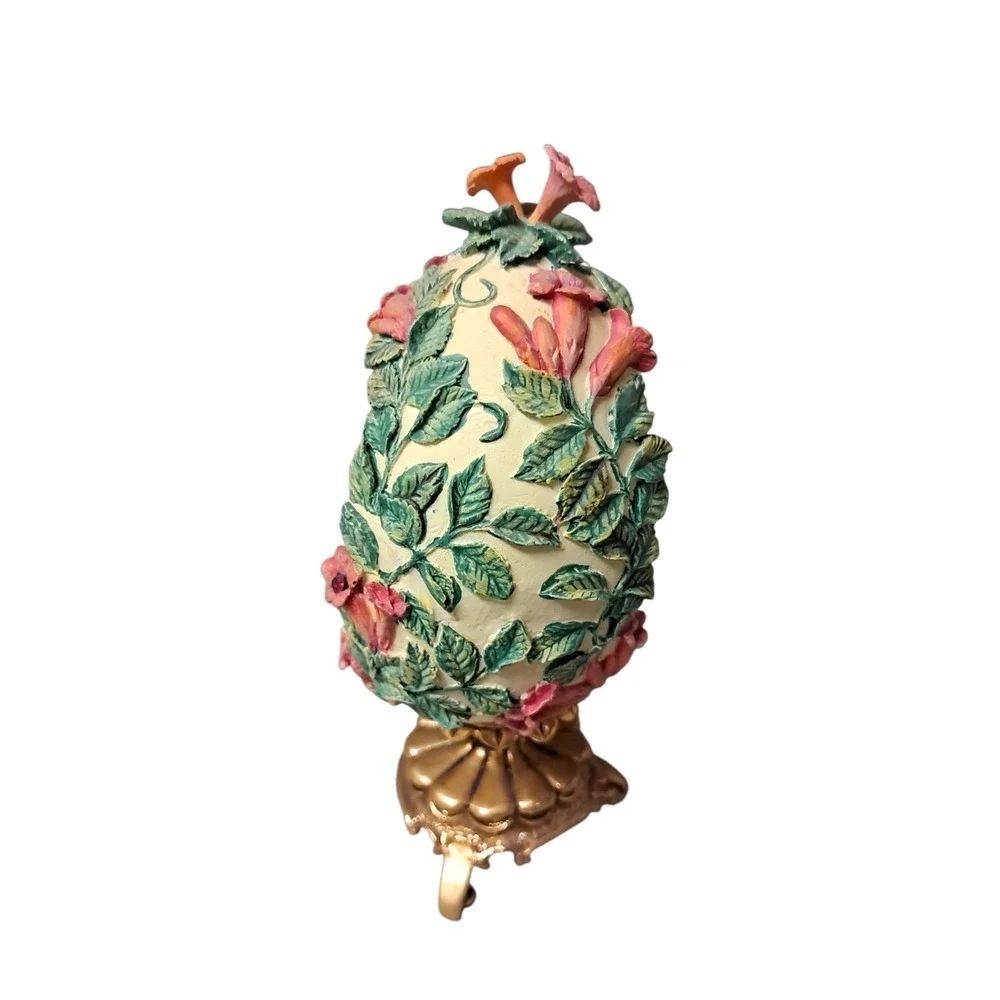 Limited Edition Hummingbird In Garden Egg With Metal Stand House Of Faberge 5